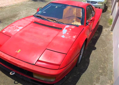 Ferrari Testarossa for sale – Abandoned for 17 years but runs fine