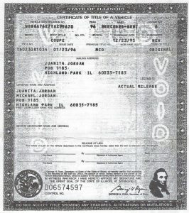 Michael Jordan car title 1
