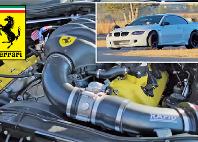 Ferrari powered BMW M3 video: Only one in the world