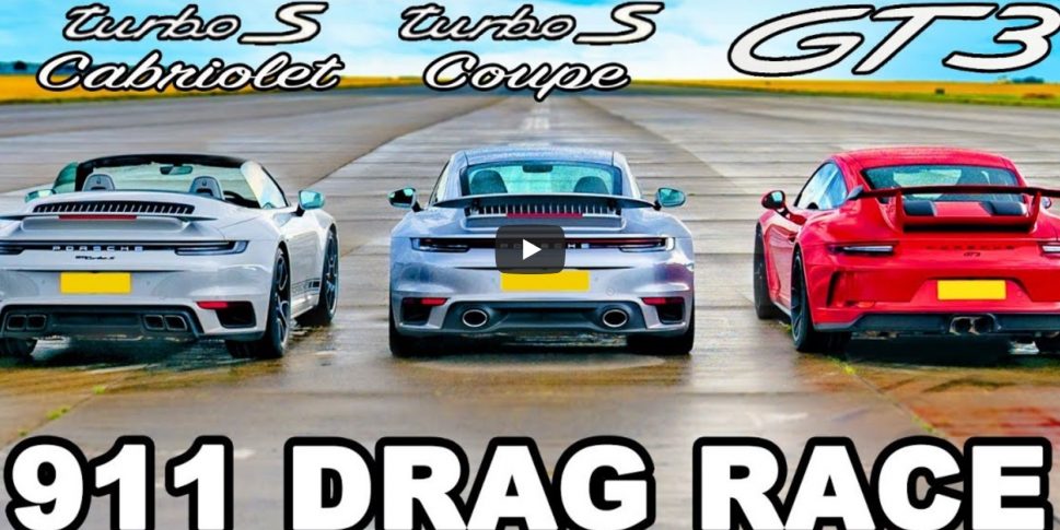 Porsche 911 drag race