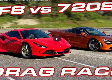 Drag race: Ferrari F8 Tributo vs McLaren 720S