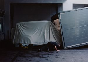 AMG G63 track wagon loaded into the truck