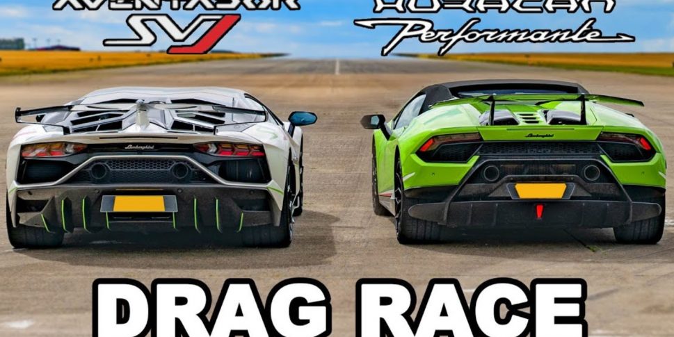 Drag race Lamborghini