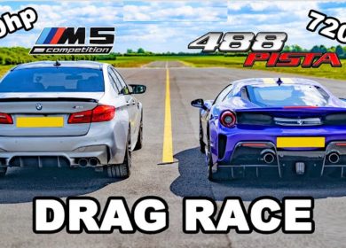 Drag race: Ferrari 488 Pista vs BMW M5 – Surprise result