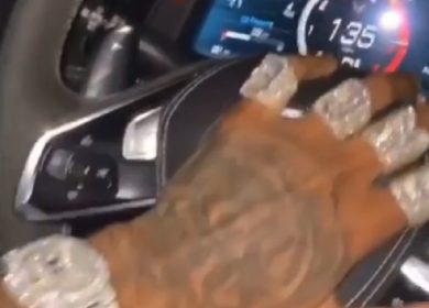 Rapper Blueface Corvette C8: driving @ 157 MPH