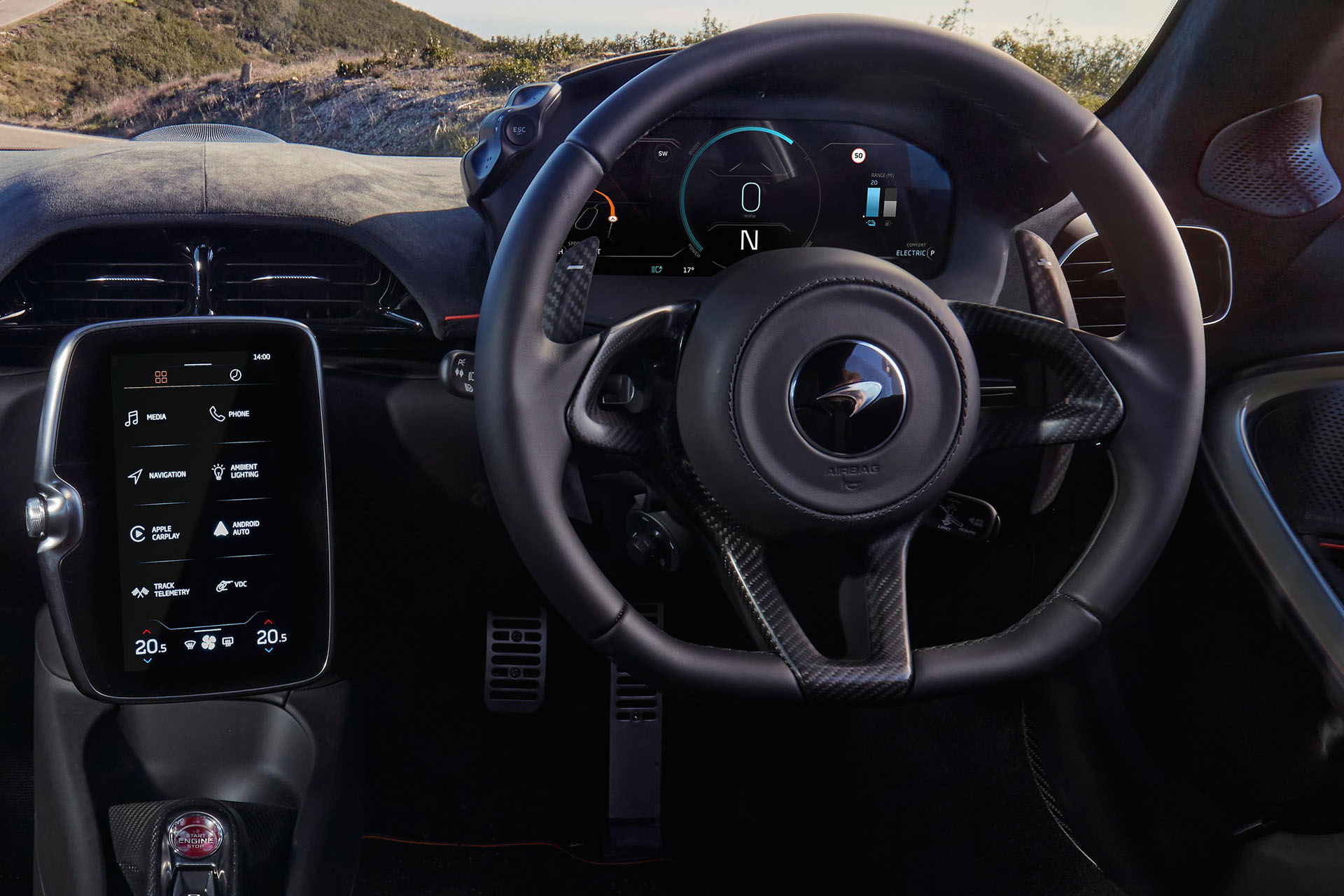The driver display