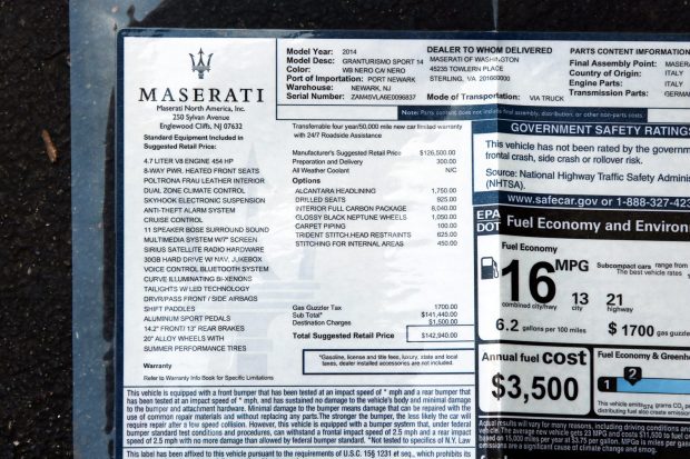 2014 Maserati GranTurismo Sport